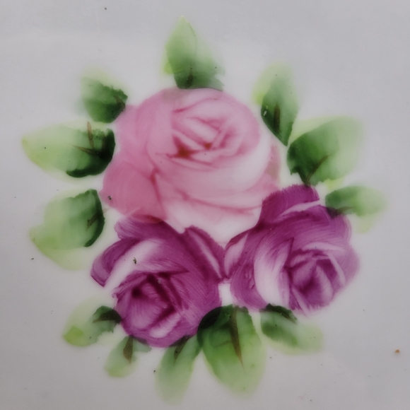 VTG Nippon Roses Bowl | Hand Painted Floral - Picture 4 of 15